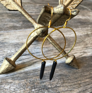 Circle Spiked Earrings